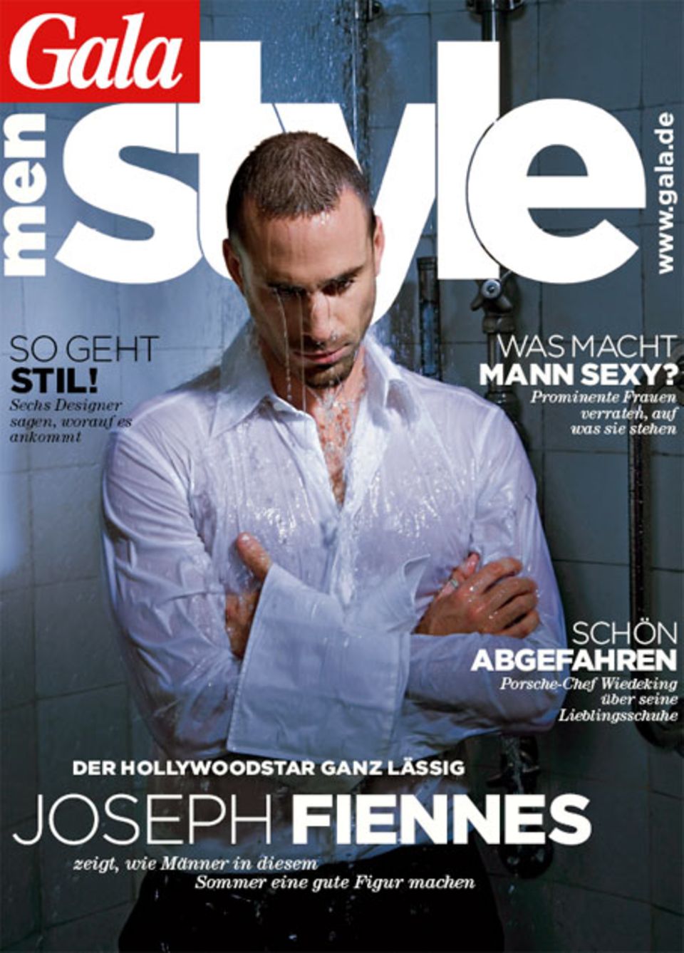 Auch sehr sexy: Schauspieler Joseph Fiennes posierte für das Cover der GALA Men Style
