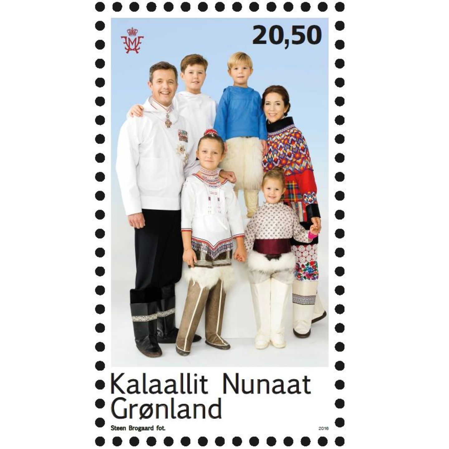 ~~~~Orginale~~~Postkarte~~~~aus Dänemark Prinzessin Mary und Familie 