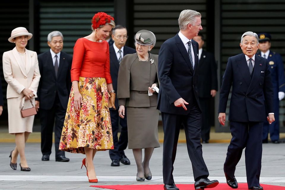 Prinzessin Masako: Prinzessin Masako zeigt sich - an der Seite ihres Mannes - beim Staatsbesuch des belgischen Königspaares gut aufgelegt. Prinzessin Masako zeigt sich - an der Seite ihres Mannes - beim Staatsbesuch des belgischen Königspaares gut aufgelegt.