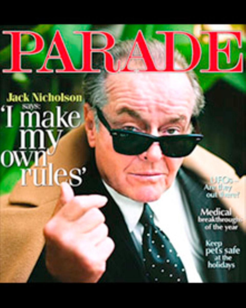 Jack Nicholson auf dem Cover der aktuellen Ausgabe der "Parade"