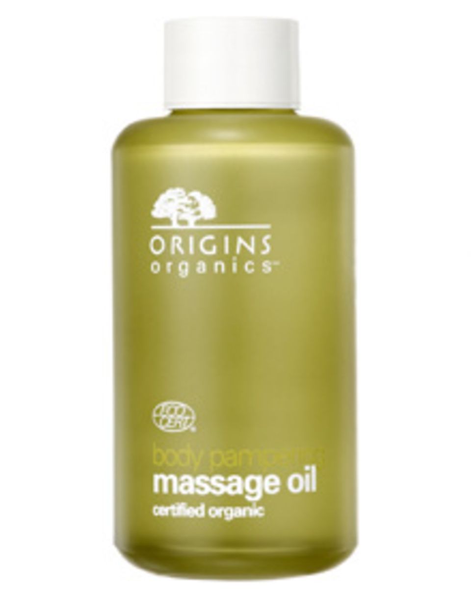 Staatlich geprüfter Einklang mit der Natur: Massage Oil von Origins