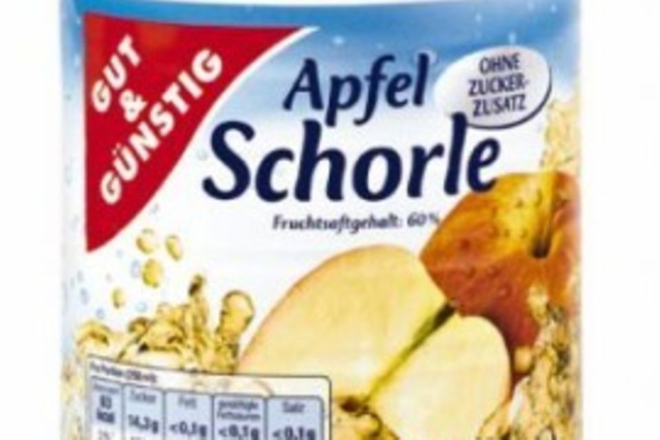 Edeka: Apfelschorle von "Gut & Günstig" Apfelschorle von "Gut & Günstig"