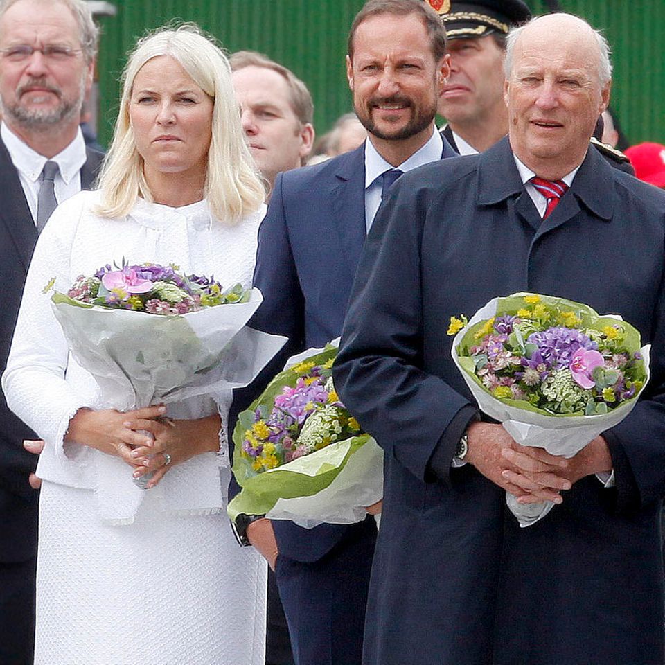 Prinzessin Mette-Marit, Prinz Haakon, König Harald