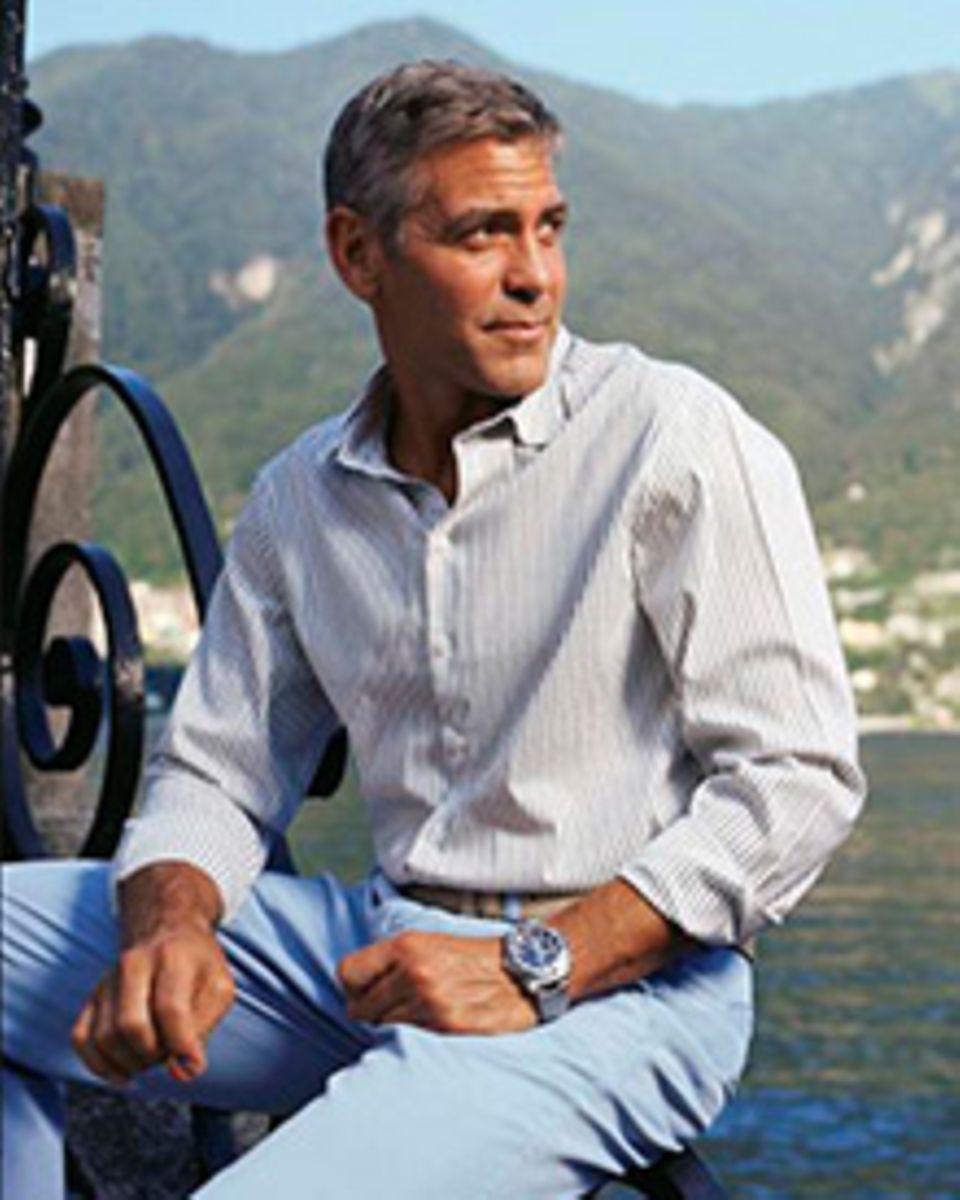 George in seiner Wahlheimat am Lago di Como George in seiner Wahlheimat am Lago di Como