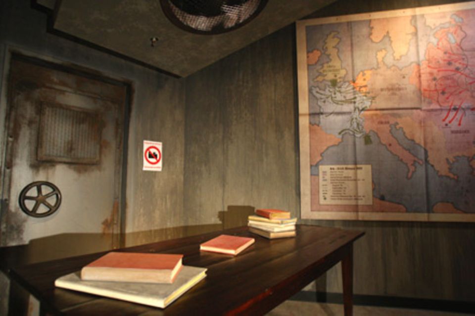 Besucher können derzeit nur den leeren Bunker sehen Besucher können derzeit nur den leeren Bunker sehen