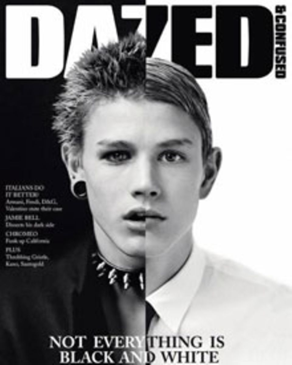 Luke Worrall auf dem Cover des britischen Magazins "Dazed & Confused" Luke Worrall auf dem Cover des britischen Magazins "Dazed & Confused"