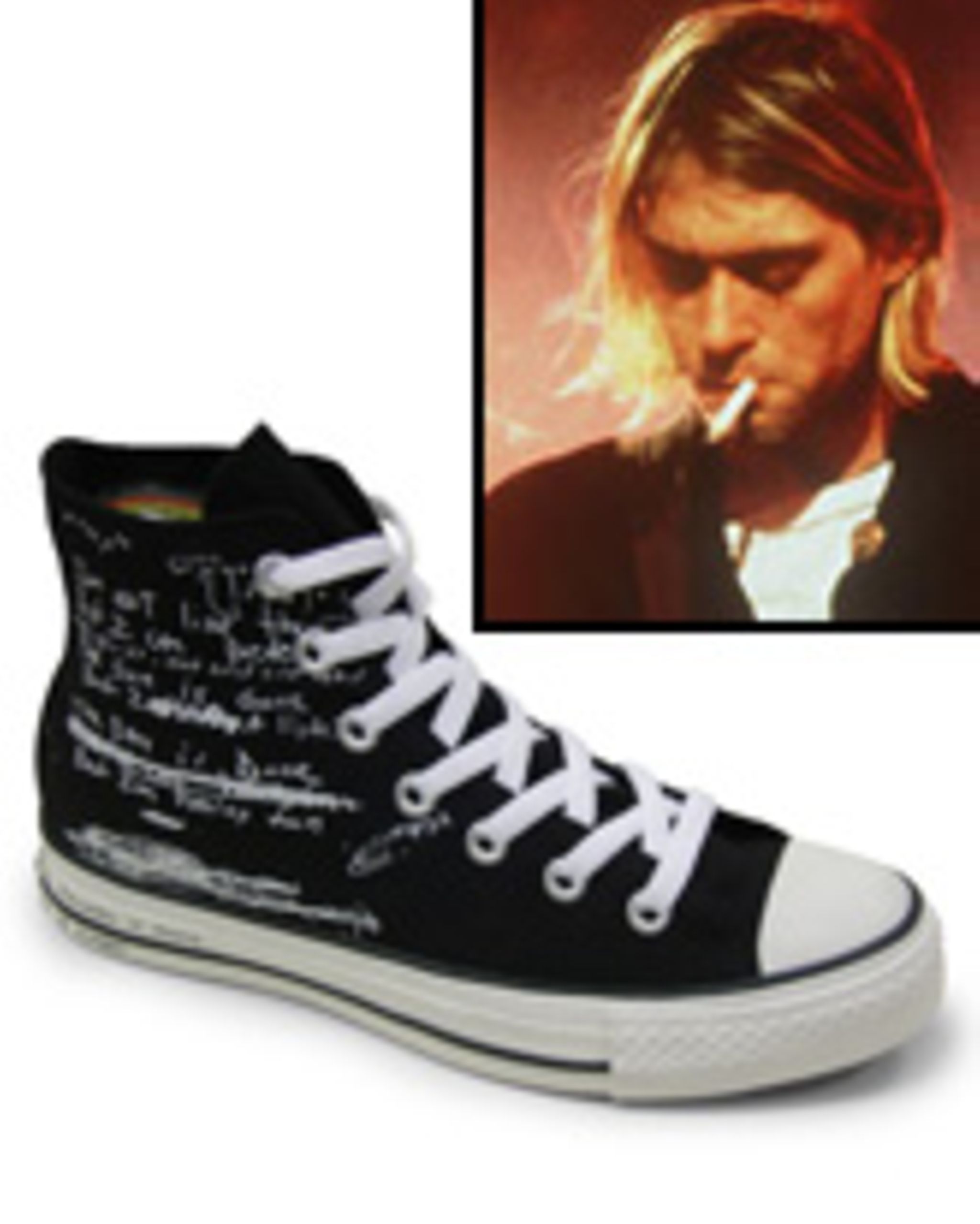 Kurt cobain clearance chuck taylors