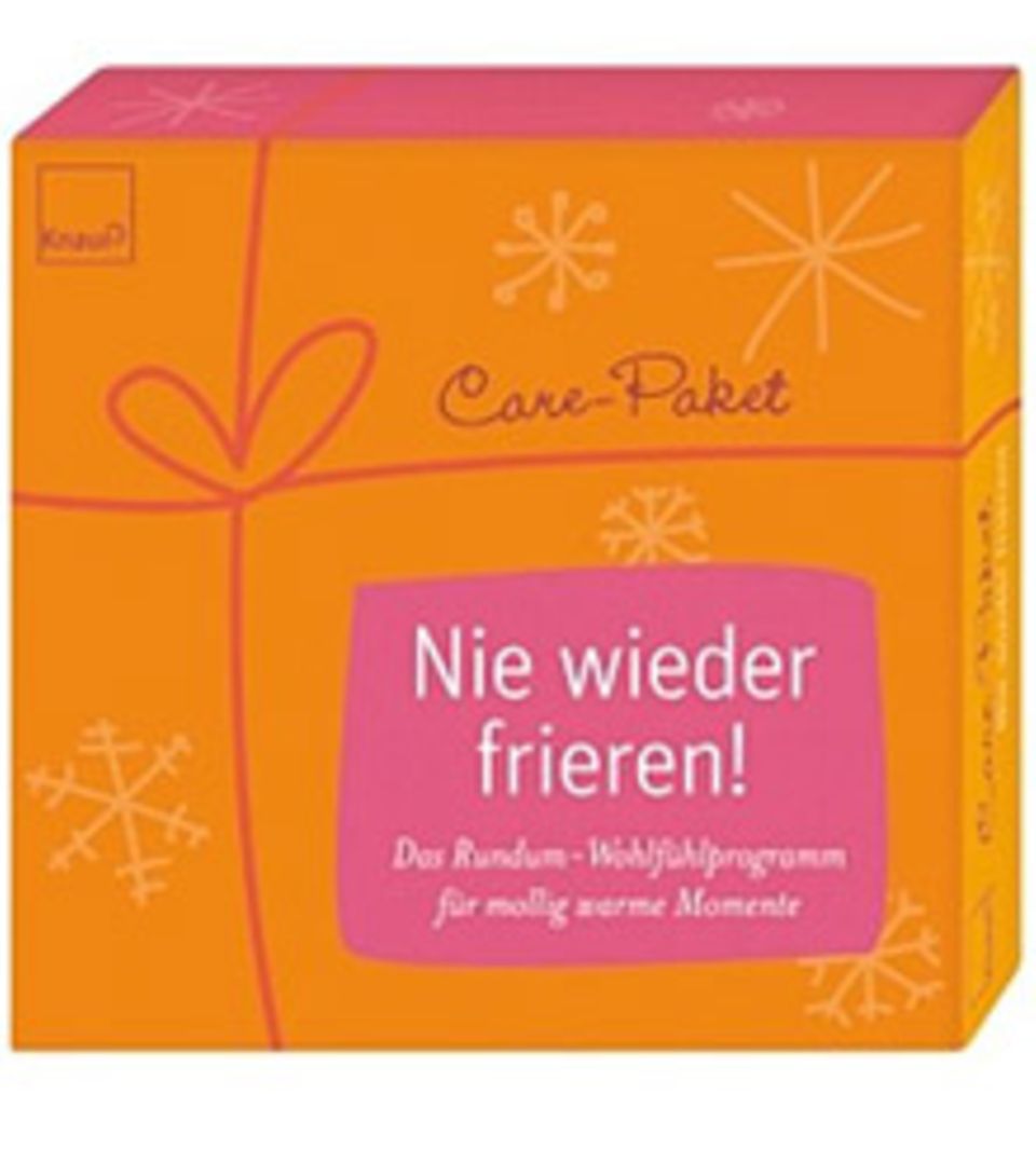 Care-Paket: "Nie wieder frieren" , Verlag: Knaur, München Care-Paket: "Nie wieder frieren" , Verlag: Knaur, München