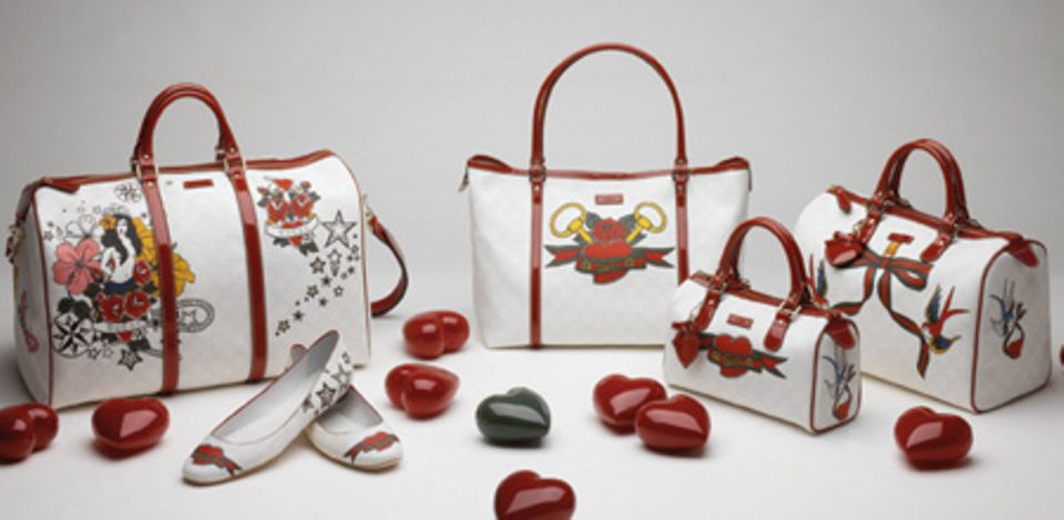 Die "White Tattoo Heart Collection" von Gucci Die "White Tattoo Heart Collection" von Gucci