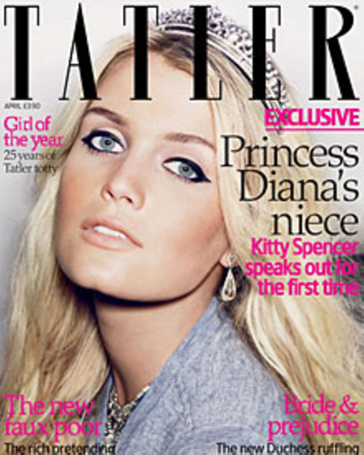So präsentiert sich Kitty Spencer auf dem aktuellen Cover des "Tatler"-Magazins So präsentiert sich Kitty Spencer auf dem aktuellen Cover des "Tatler"-Magazins