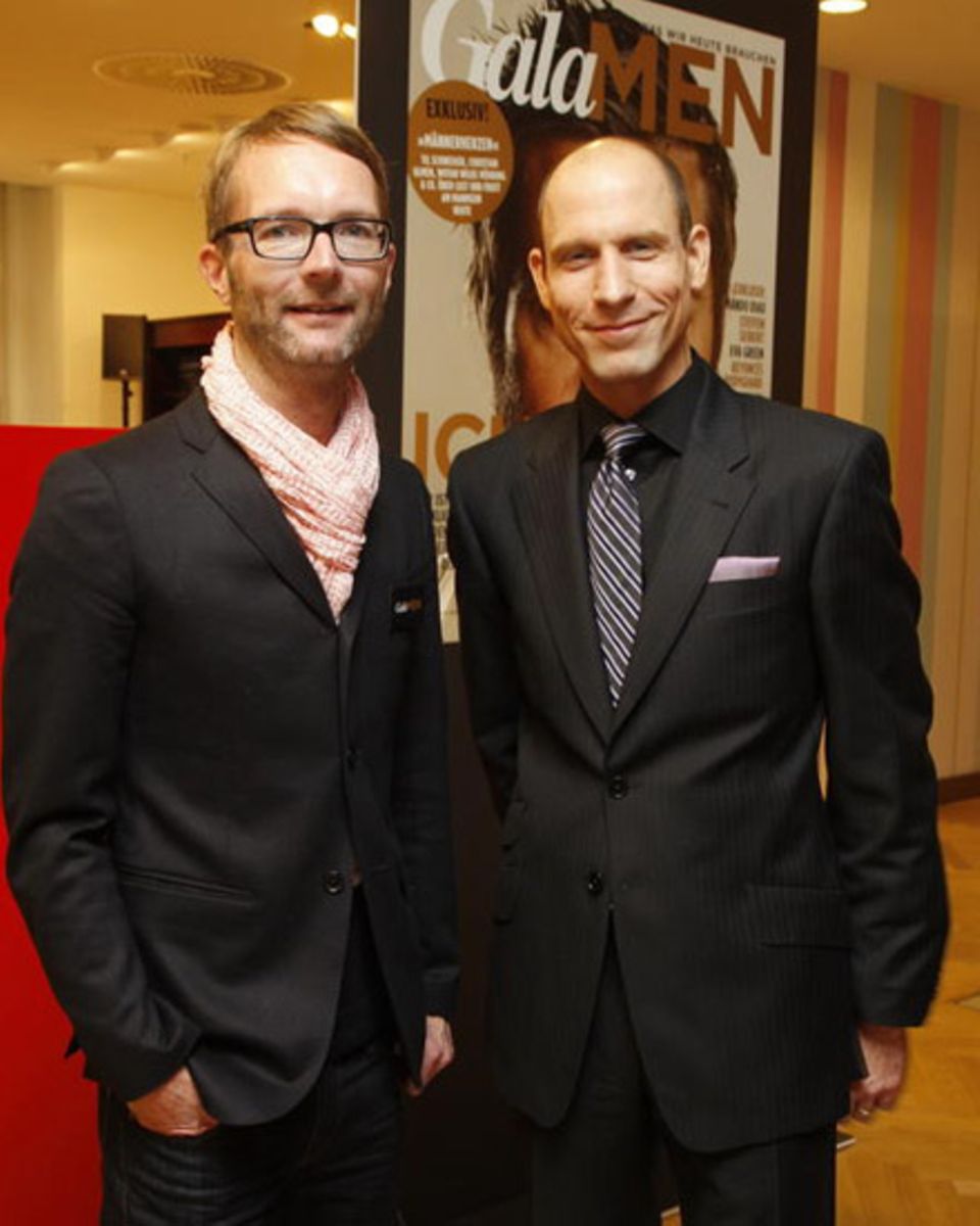 Gala-Fashiondirector Marcus Luft und Gregor Steinborn vom KaDeWe.