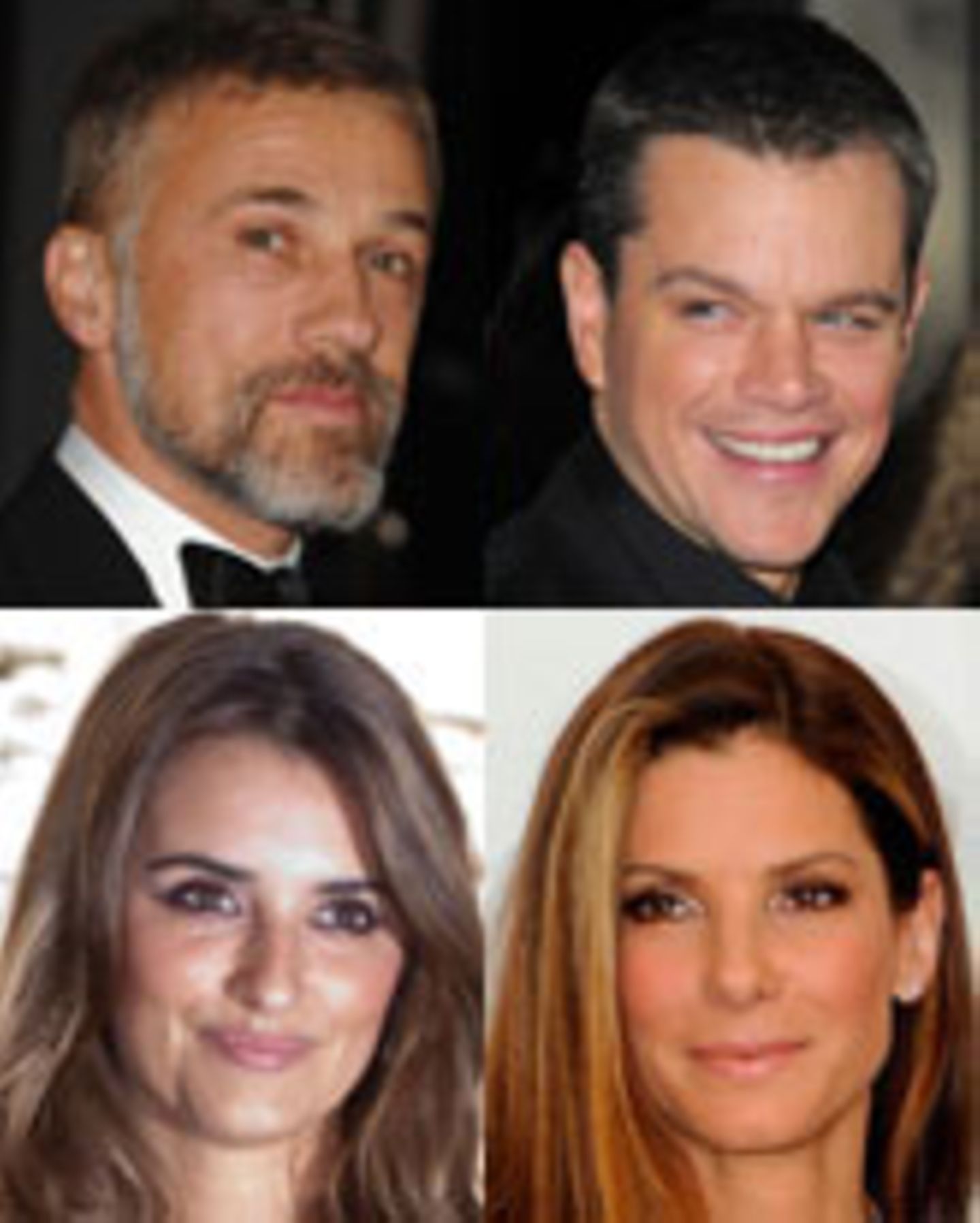 Christoph Waltz, Matt Damon, Penélope Cruz, Sandra Bullock