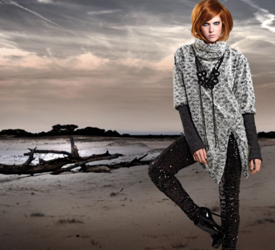 Schmale Hosen mit extravaganten Details gibt es in der Kollektion "Treasures". Schmale Hosen mit extravaganten Details gibt es in der Kollektion "Treasures".