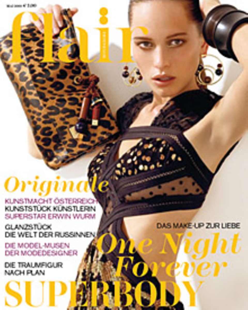 Vanessa Hegelmaier auf dem Titel der Mai-Ausgabe des Magazins „Flair“ (2009).
