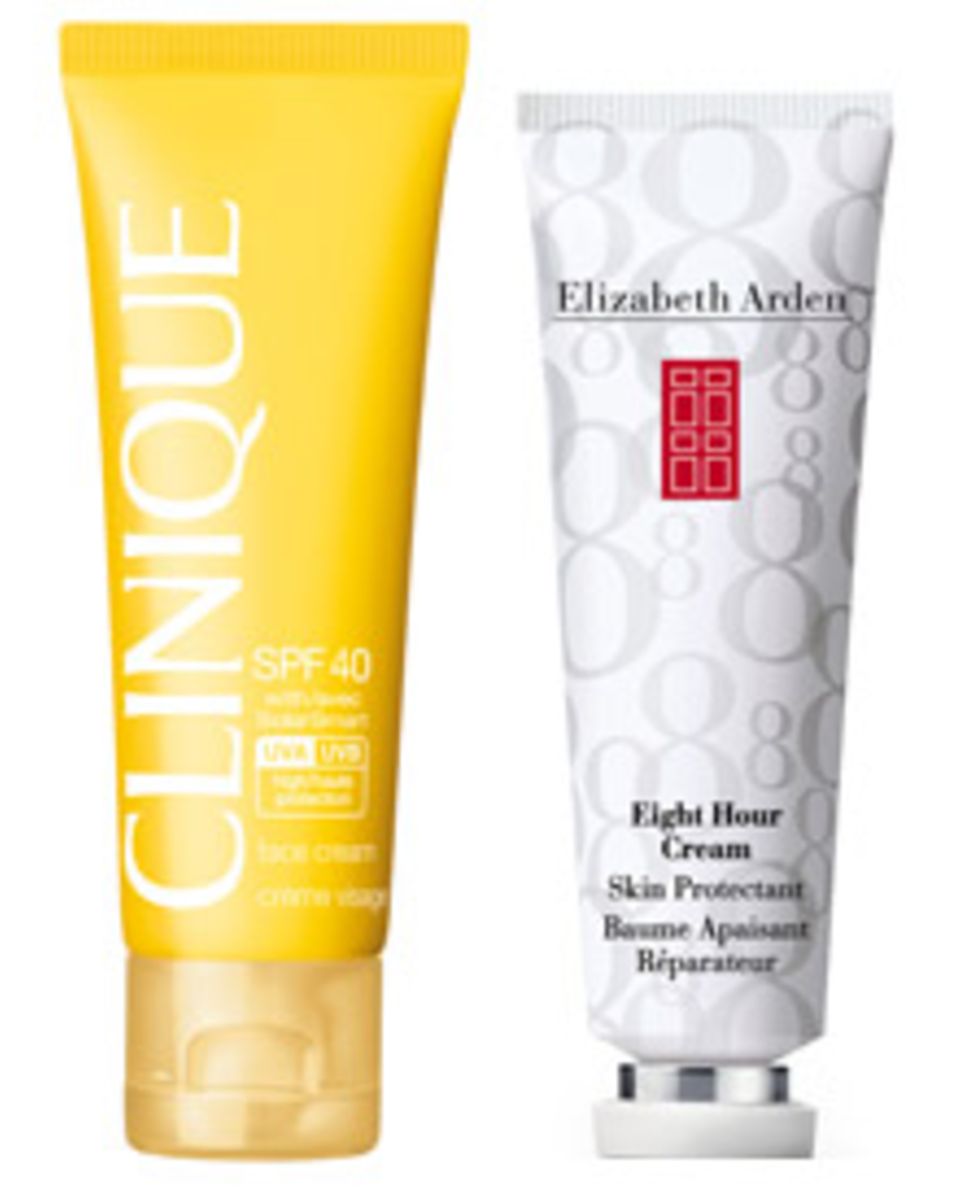 Yasmin Heinz schwört auf UV-Schutz mit LSF 40 und die "Eight hour"-Creme von Arden als Gesichtsmaske für reife Haut. Yasmin Heinz schwört auf UV-Schutz mit LSF 40 und die "Eight hour"-Creme von Arden als Gesichtsmaske für reife Haut.
