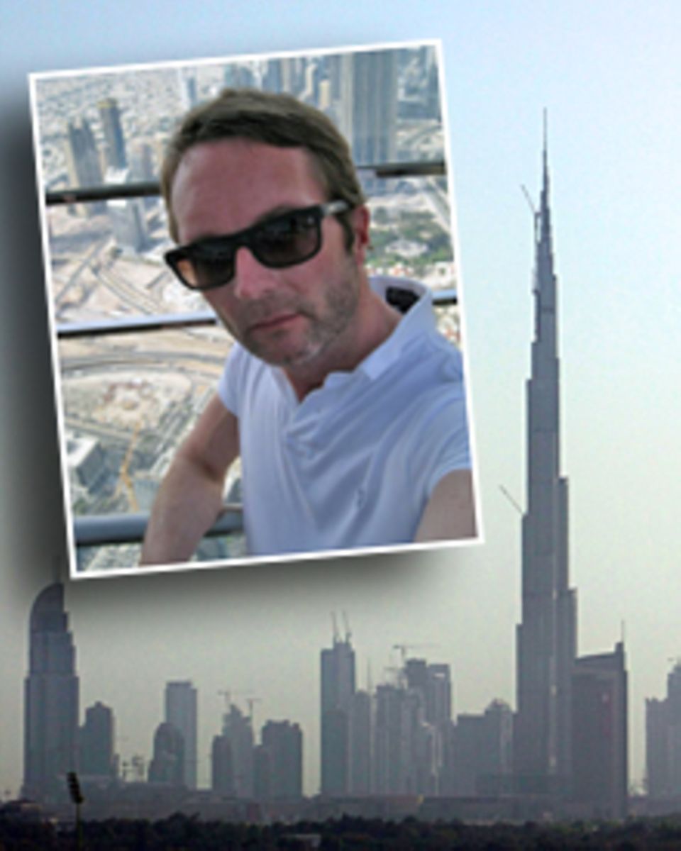 Aussichtsplattform: Marcus Luft hoch über der Metropole Dubai.