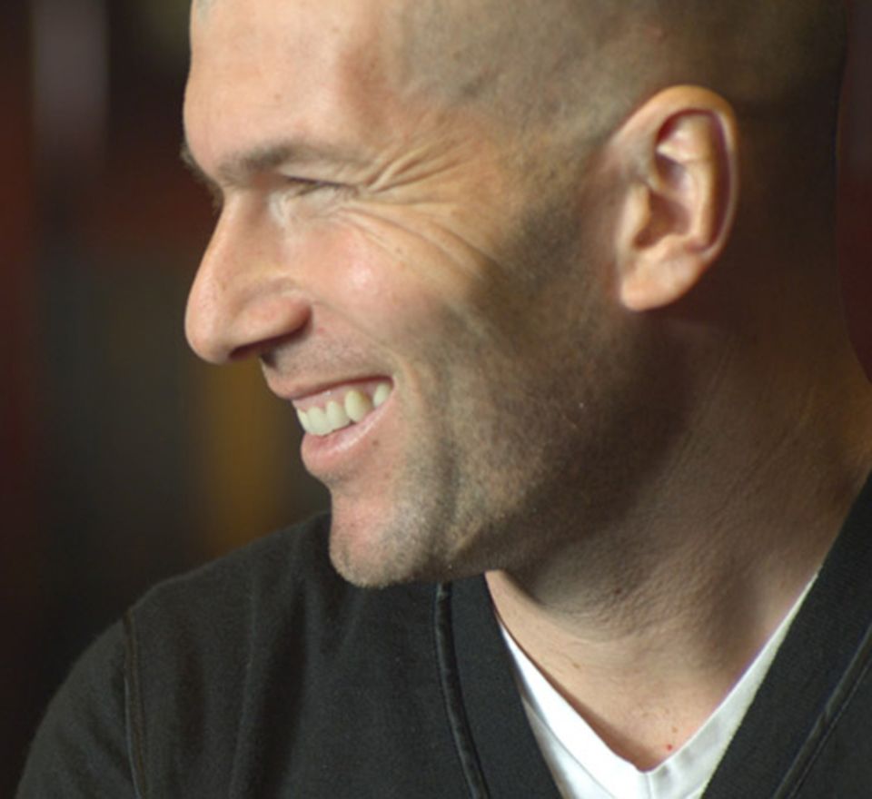 Hat sichtlich Spaß: Zinédine Zidane Hat sichtlich Spaß: Zinédine Zidane