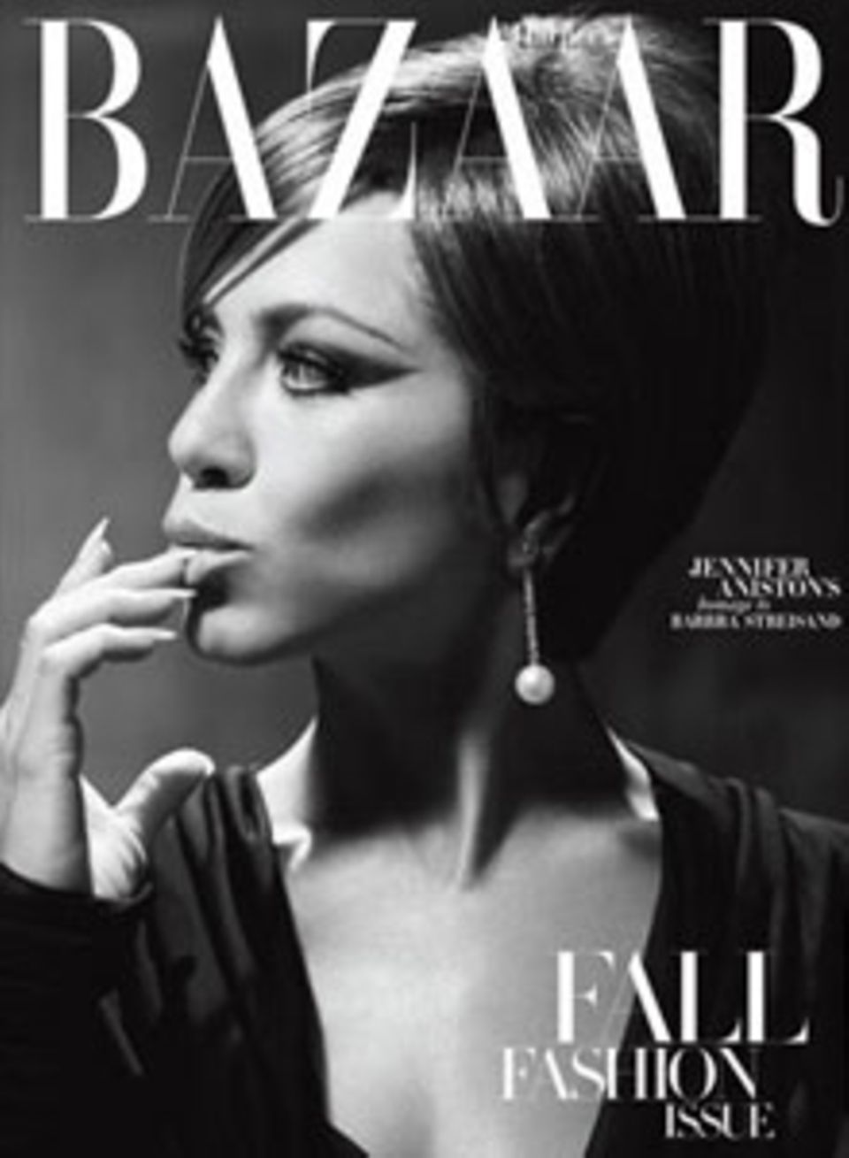 Jennifer Aniston auf dem Cover der September-Ausgabe von Harper's Bazaar. Jennifer Aniston auf dem Cover der September-Ausgabe von Harper's Bazaar.