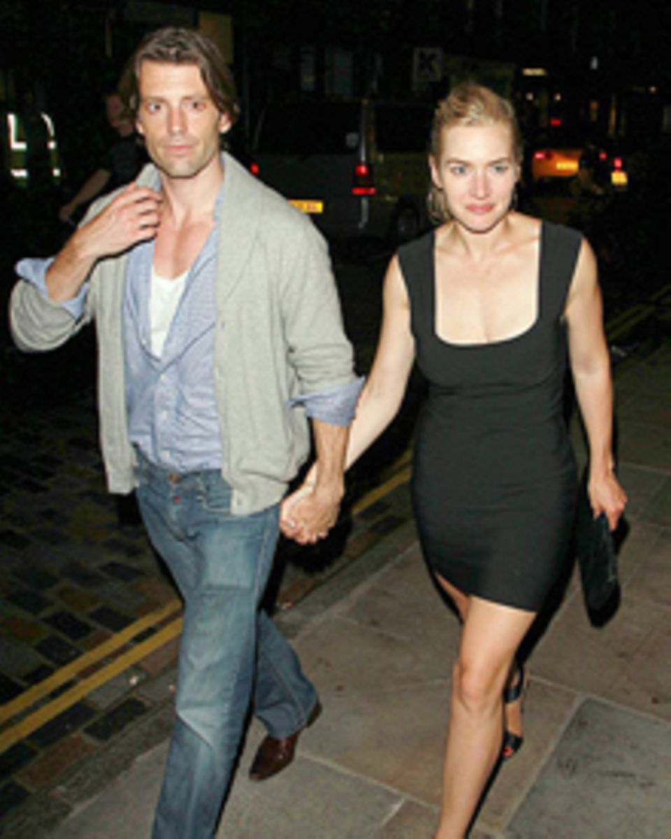 Kate Winslet ist glücklich mit Model-Freund Loius Dowler.