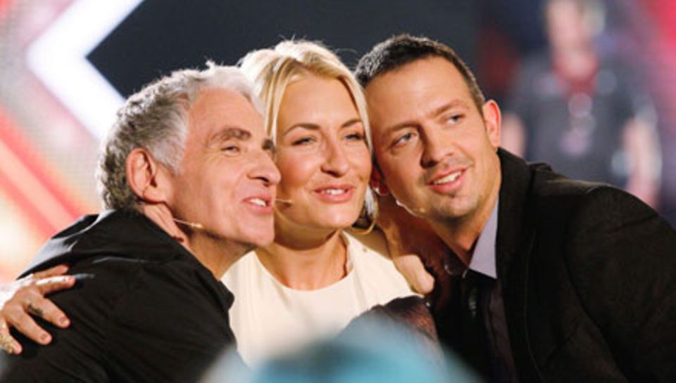 Harmonisches Team: Musikproduzent und Sarah-Connor-Entdecker George Glueck, 60 (l.), ist der Dritte im Bunde bei "X Factor" (die Harmonisches Team: Musikproduzent und Sarah-Connor-Entdecker George Glueck, 60 (l.), ist der Dritte im Bunde bei "X Factor" (die