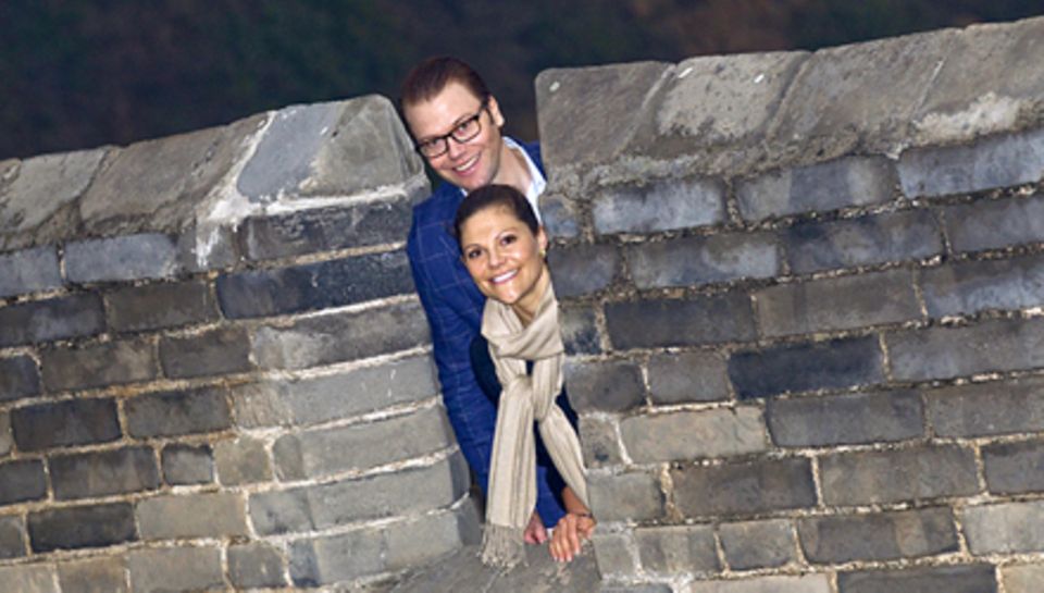 Begeisterungsfähig: "Einfach großartig" fanden Victoria, 33, und Daniel, 37, die Chinesische Mauer beim Besuch in der vergangene