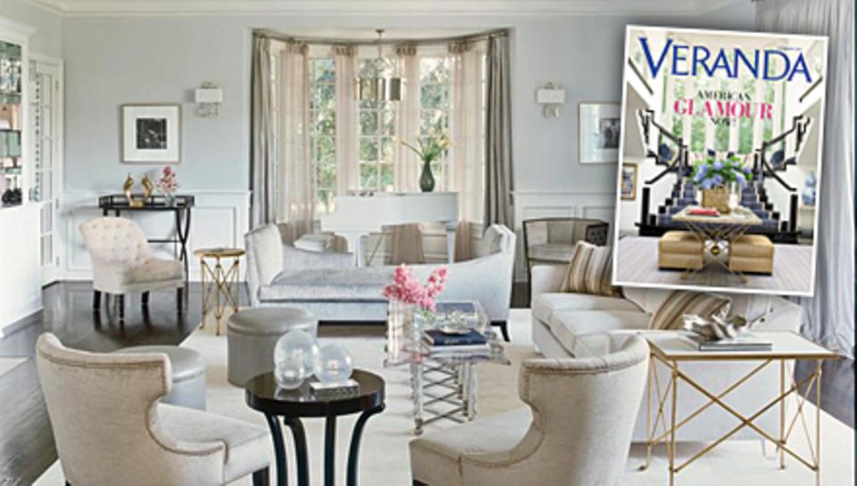 Dem US-Wohnmagazin "Veranda" (www.veranda.com) zeigte Jennifer Lopez ihr rundum erneuertes Heim: Im Wohnzimmer gibt es Möbel im Dem US-Wohnmagazin "Veranda" (www.veranda.com) zeigte Jennifer Lopez ihr rundum erneuertes Heim: Im Wohnzimmer gibt es Möbel im