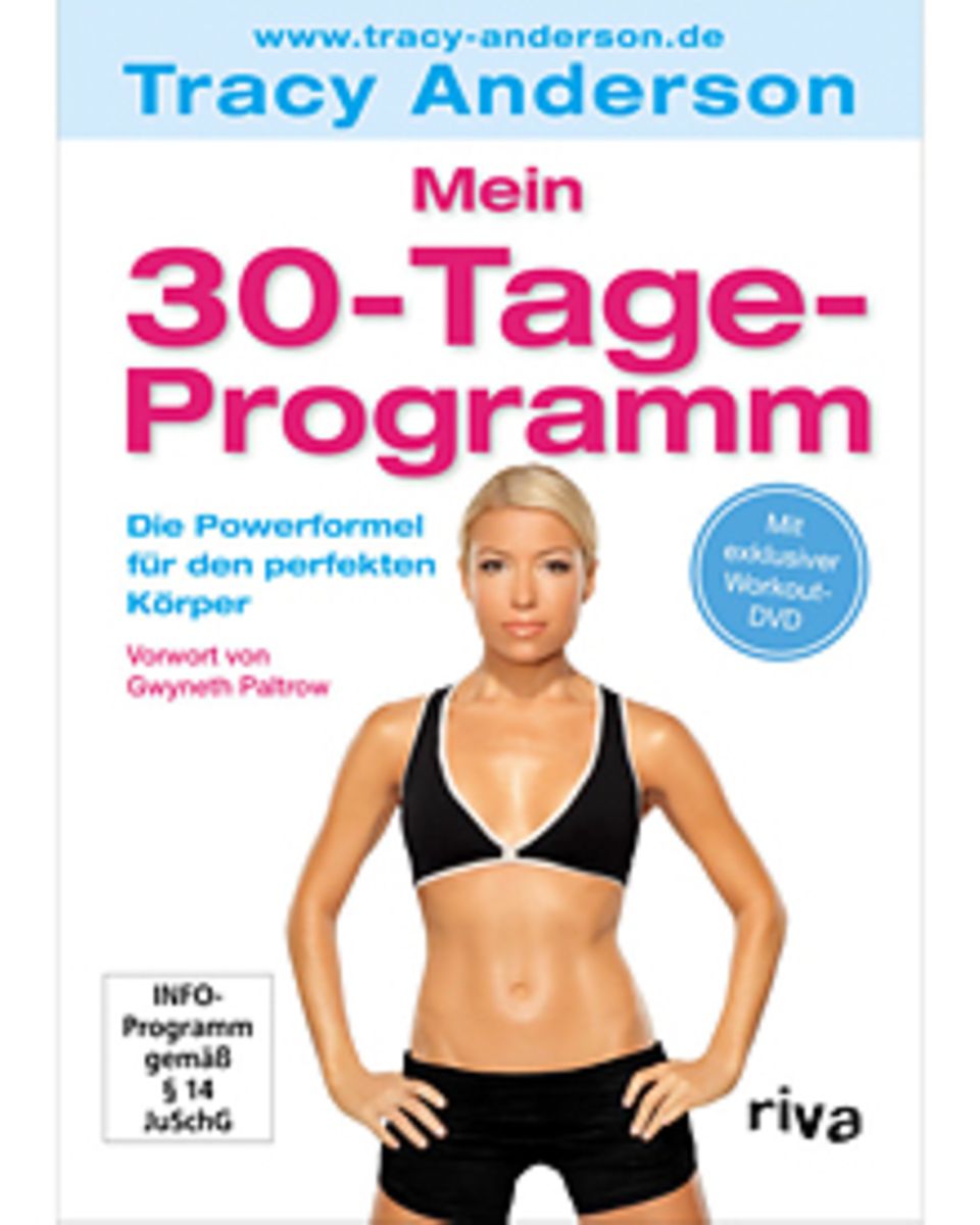 In ihrem Crashkurs-Buch "Mein 30-Tage-Programm" (Riva, 272 S., 19,99 Euro, inkl. Workout- DVD) erklärt Tracy Anderson detaillier