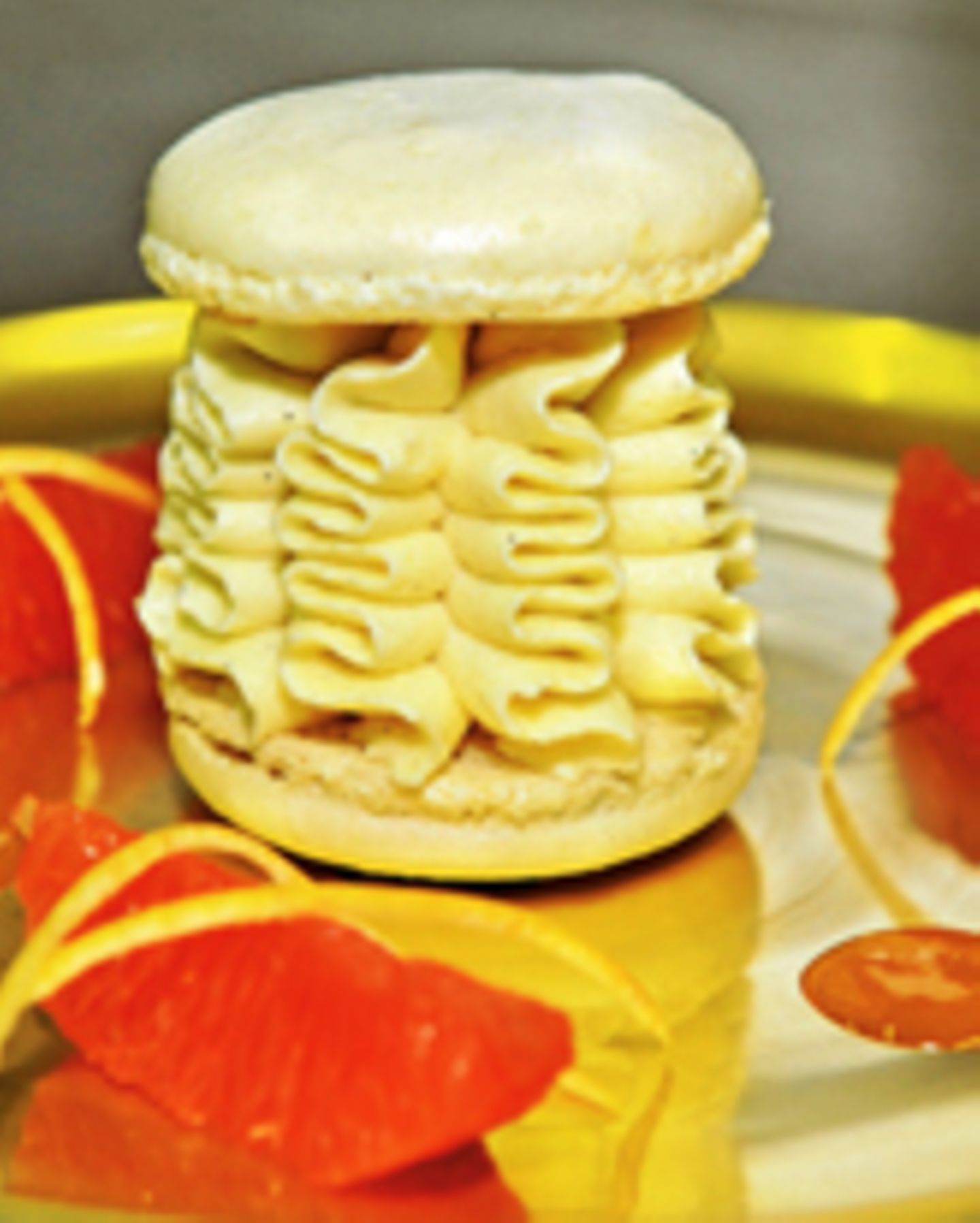 Macarons mit Vanilleeis