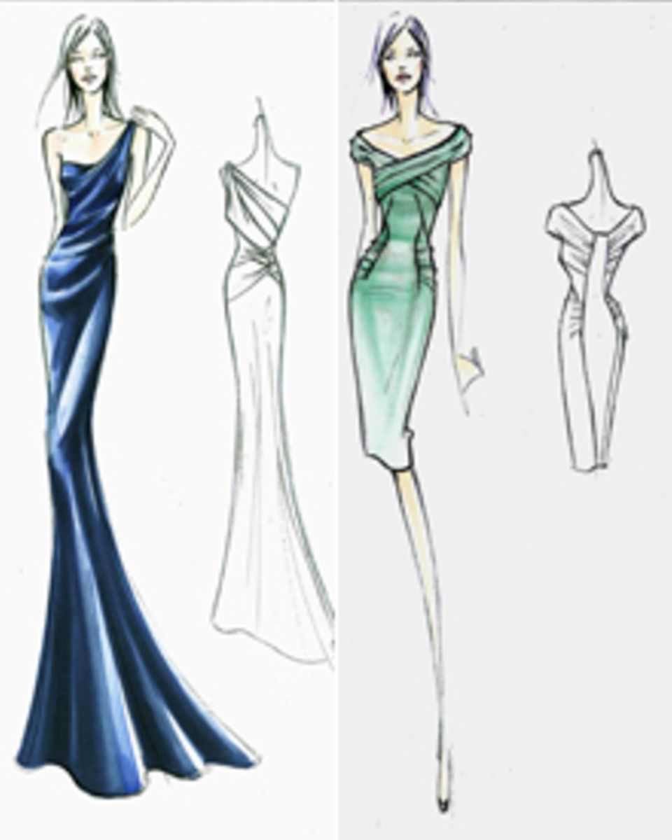 Diese Kleider von "Alberta Ferretti" wird Chelsy Davy zur Traumhochzeit von William und Kate tragen. Diese Kleider von "Alberta Ferretti" wird Chelsy Davy zur Traumhochzeit von William und Kate tragen.