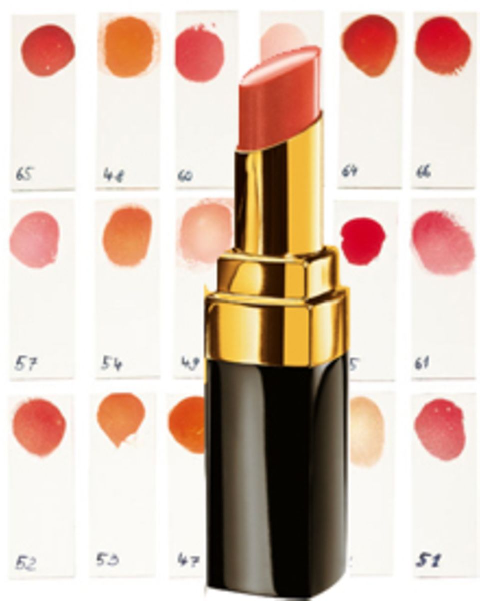 Die Namen der "Rouge Coco Shine"-Lippenstifte (ca. 28 Euro) sind allesamt von Coco Chanels Leben inspiriert. "Boy", Lieblingsnua