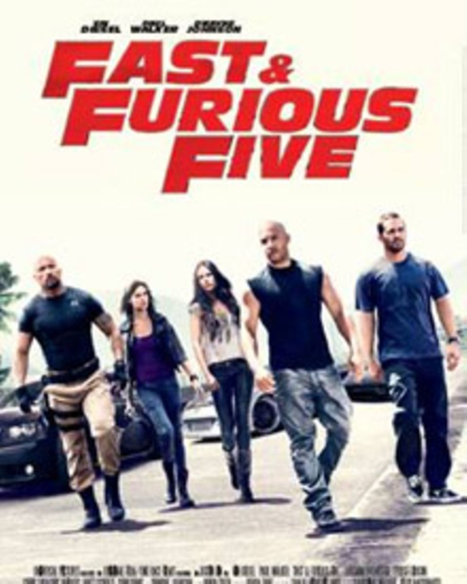 Kassenerfolg: "Fast & Furios Five" mit den breitschultrigen Hauptdarstellern Vin Diesel und Paul Walker.