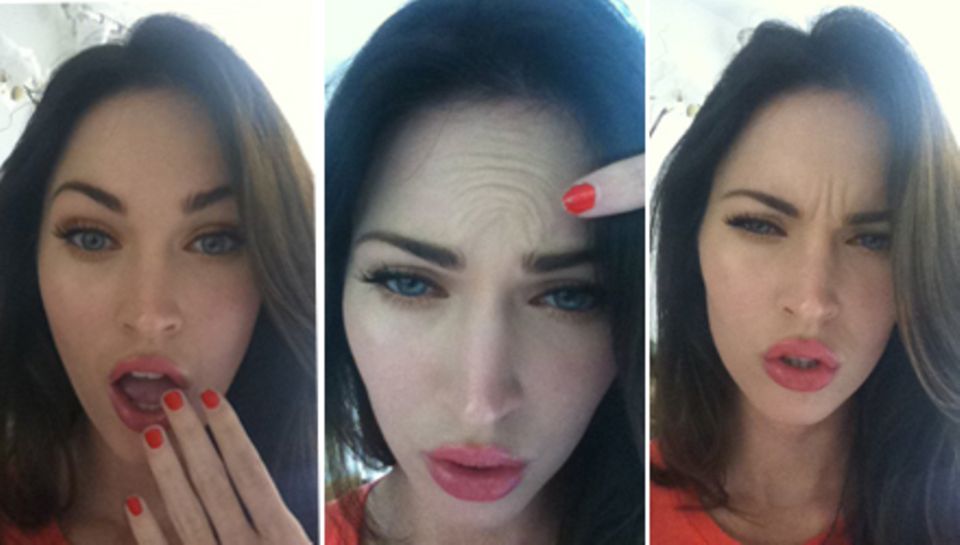 Megan Fox und ihr Botox-Gegenbeweis: Die ubertriebene Mimik stützt diesen allerdings nicht so überzeugend.