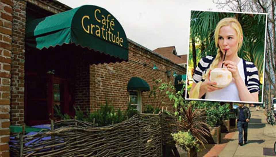 Ja, ich bin ein Rohling. Hotspot der Raw-Foodisten ist das "Café Gratitude". Ja, ich bin ein Rohling. Hotspot der Raw-Foodisten ist das "Café Gratitude".