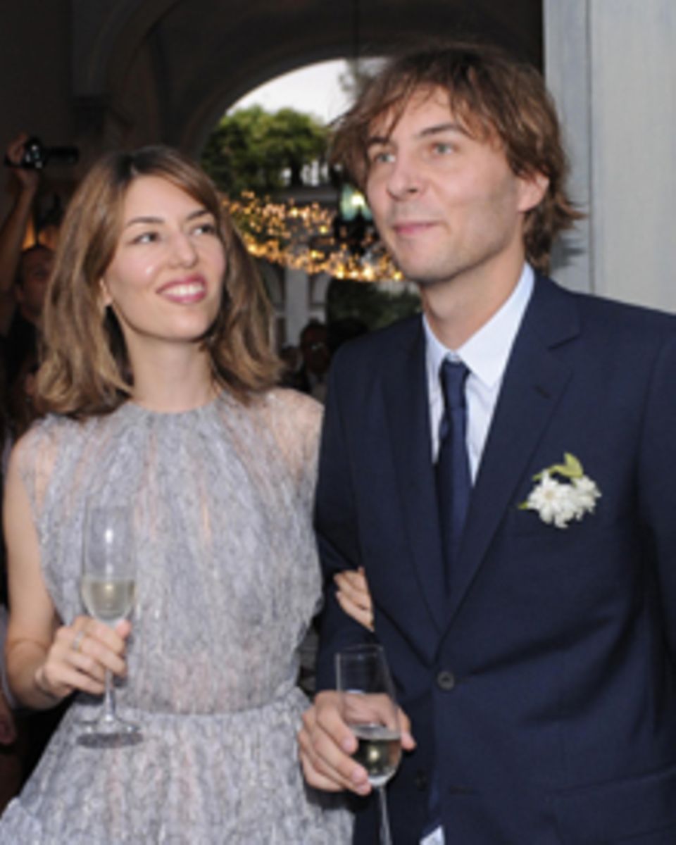 Sofia Coppola und Thomas Mars nach ihrer Eheschliessung
