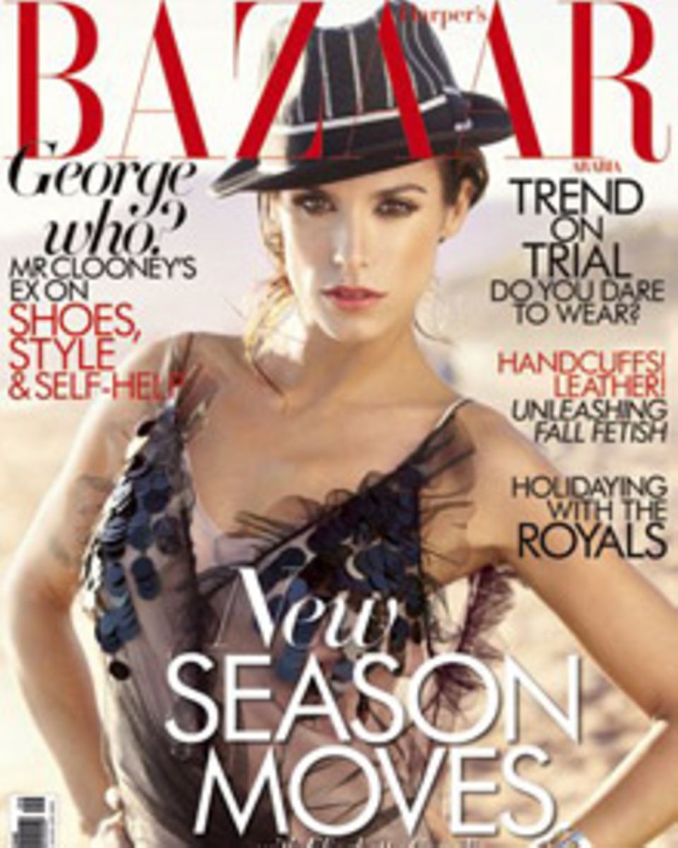Elisabetta Canalis ziert das Cover der Septemberausgabe von "Harper's Bazaar". Elisabetta Canalis ziert das Cover der Septemberausgabe von "Harper's Bazaar".