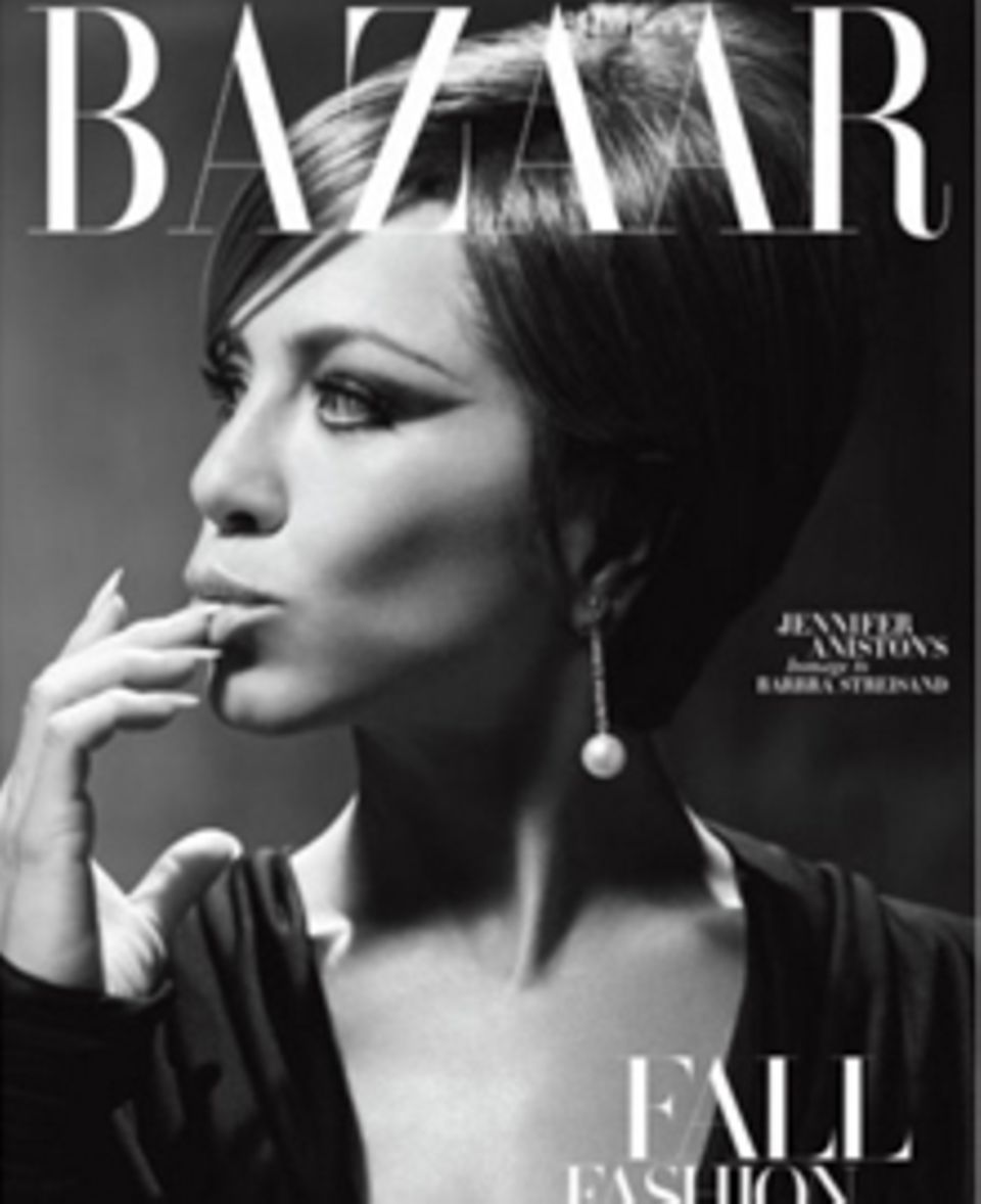Jennifer Aniston schlüpfte bereits für die Zeitschrift  "Harper's Bazaar" in die Rolle von Barbara Streisand.