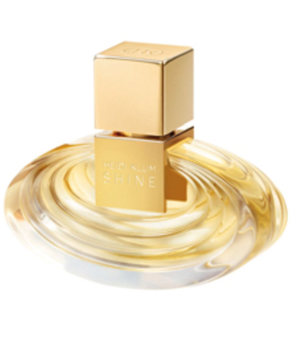 Maiglöckchen begegnet Sonnenblume: "Shine" von Heidi Klum, EdT, 50 ml, ca. 33 Euro Maiglöckchen begegnet Sonnenblume: "Shine" von Heidi Klum, EdT, 50 ml, ca. 33 Euro