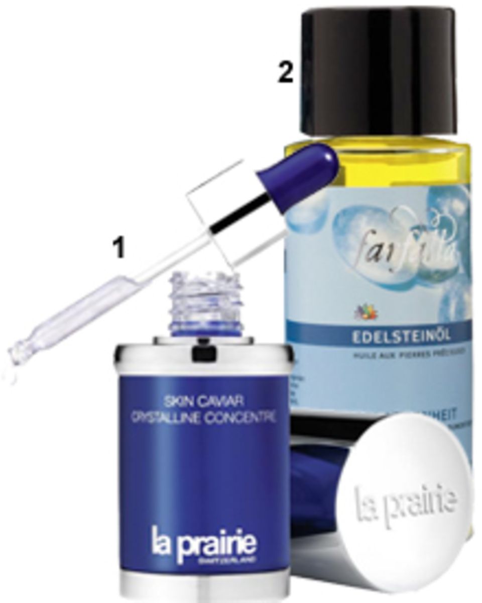 1. Das "Skin Caviar Crystalline Concentre" strafft die Haut und lässt sie dank Diamantpartikeln strahlen. Von La Prairie, 30 ml, 1. Das "Skin Caviar Crystalline Concentre" strafft die Haut und lässt sie dank Diamantpartikeln strahlen. Von La Prairie, 30 ml,