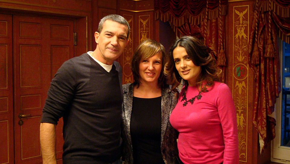 GALA-Redakteurin Sandra Reitz sprach mit Antonio Banderas und Salma Hayek in Berlin.