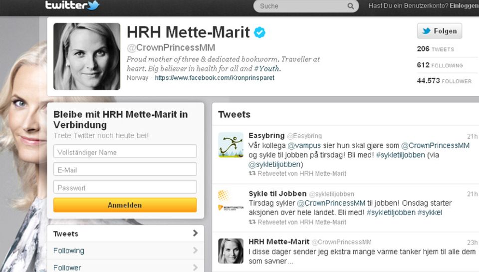Prinzessin Mette-Marit wendet sich per Twitter an die Überlebenden und Hinterbliebenen der Anschläge. Prinzessin Mette-Marit wendet sich per Twitter an die Überlebenden und Hinterbliebenen der Anschläge.