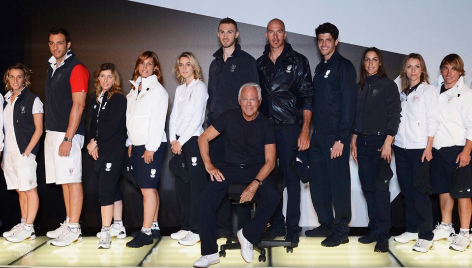 Die "Armani" Kollektion für die Olympischen Spiele 2012 Die "Armani" Kollektion für die Olympischen Spiele 2012