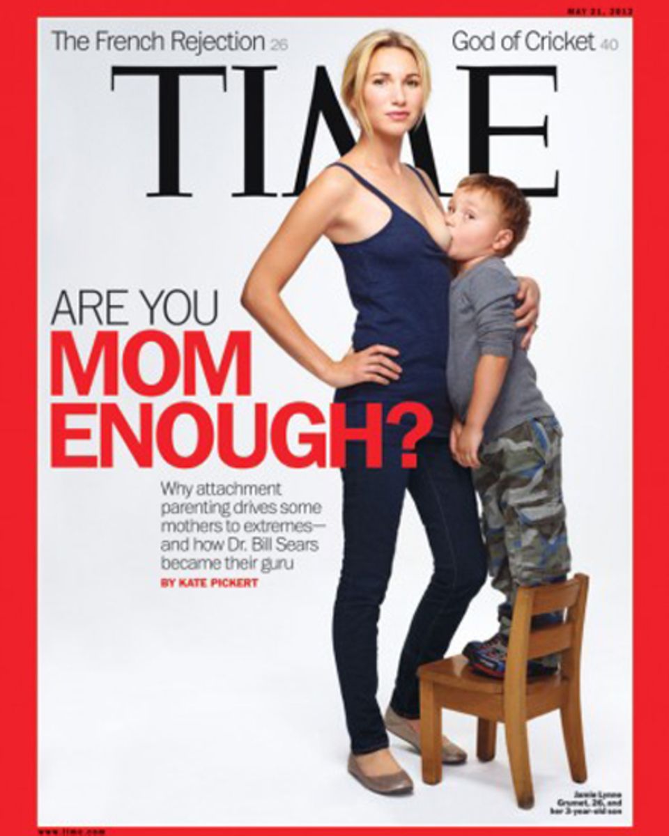 Dieses Titelbild des "Time"-Magazins sorgte für Aufregung: Die 26-jährige Jamie Lynne Grumet stillt ihren fast vier Jahre alten