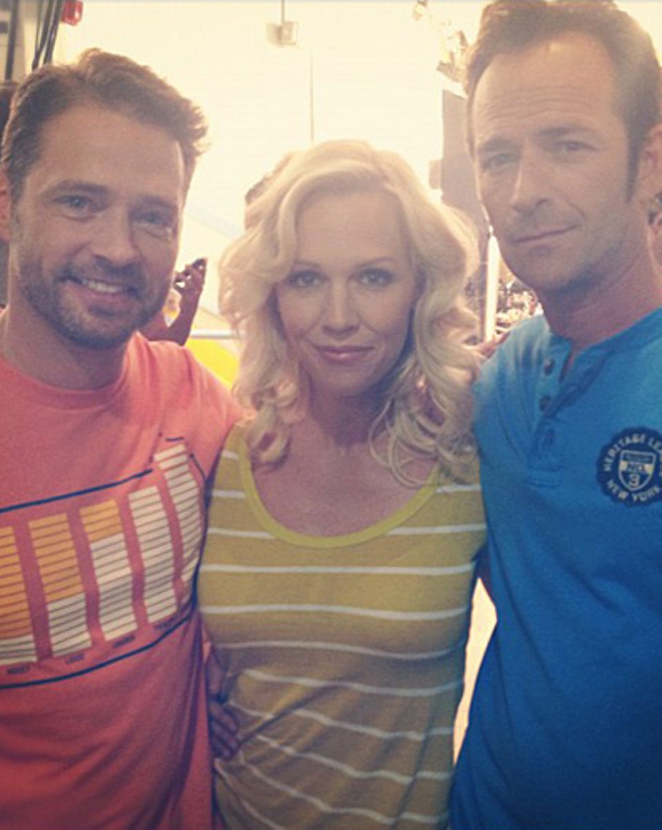 Jason Priestley, Jennie Garth, Luke Perry Jason Priestley, Jennie Garth, Luke Perry