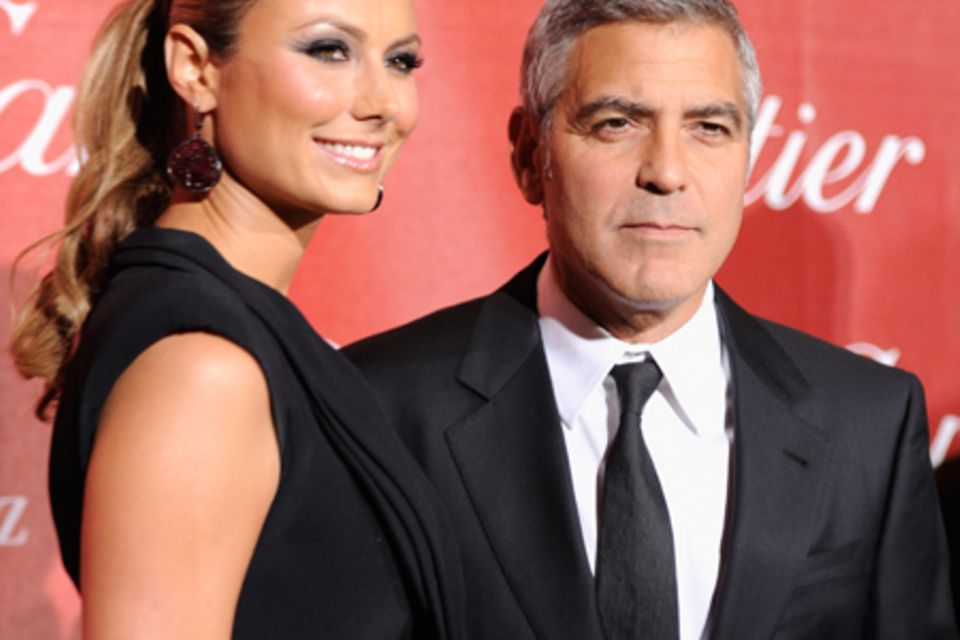 Stacy Keibler und George Clooney