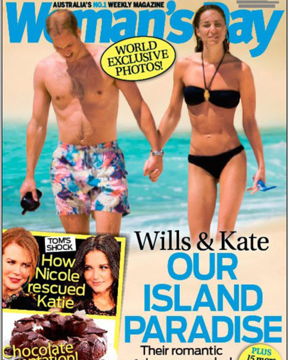 Das australische Magazin "Woman's Day" zeigt exklusiv Bilder von Williams und Catherines Flitterwochen.