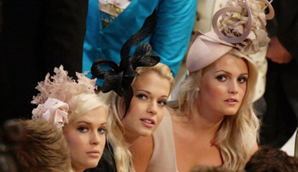 Sie waren ein Hingucker bei der Hochzeit des Herzogpaars von Cambridge im Jahr 2011: die älteren Spencer-Töchter Amelia und Eliz Sie waren ein Hingucker bei der Hochzeit des Herzogpaars von Cambridge im Jahr 2011: die älteren Spencer-Töchter Amelia und Eliz