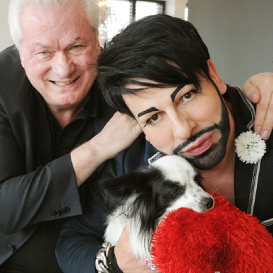 Dieter Schroth und Harald Glööckler mit Billy King