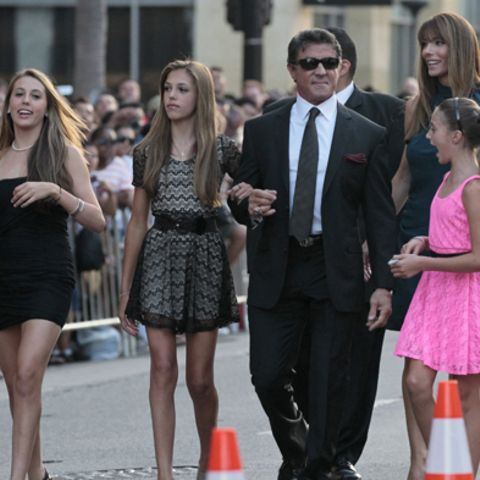 Sophia Stallone, Sistine Stallone, Scarlet Stallone, Sylvester Stallone, Jennifer Flavin