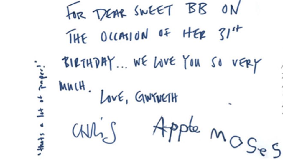 Gwyneth Paltrow und ihre Familie gratulieren Beyonce zum Geburtstag. Gwyneth Paltrow und ihre Familie gratulieren Beyonce zum Geburtstag.
