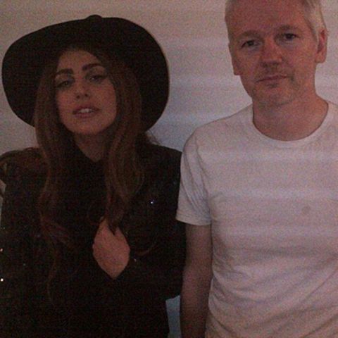 Lady GaGa, Julian Assange